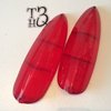 flat red taillight lenses