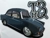 Sticker with notchback and T3HQ-logo