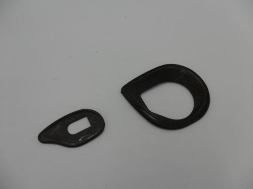 Underlayment for door handle, used condition