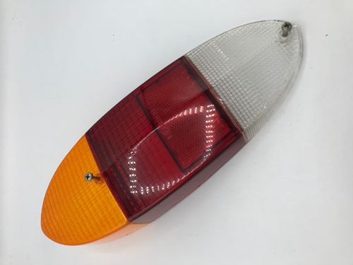 Taillight lens, amber/red, used condition 7/69-