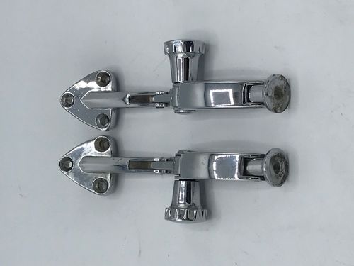 Pair of pop out hinges / fastener, used condition