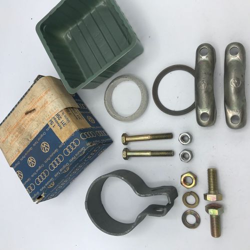 NOS exhaust / tailpipe fitting kit -7/71