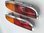 Pair of flat taillights with bases, used condition