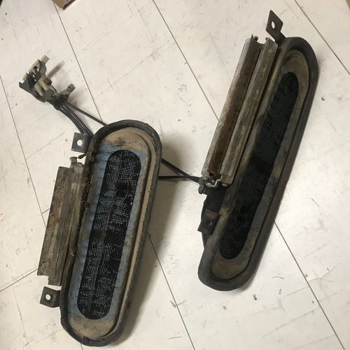 Pair of fresh air boxes, used condition