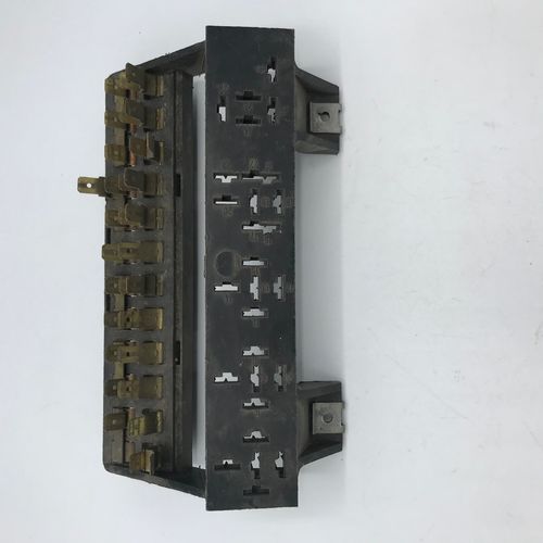 Fuse box with clips, used condition