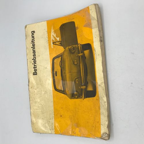 Owners manual for 68 type 34, used condition
