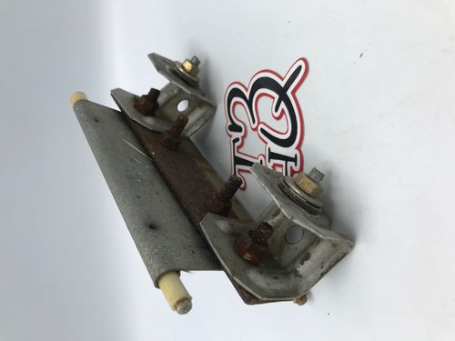 Pair of early licence plate brackets, used condition